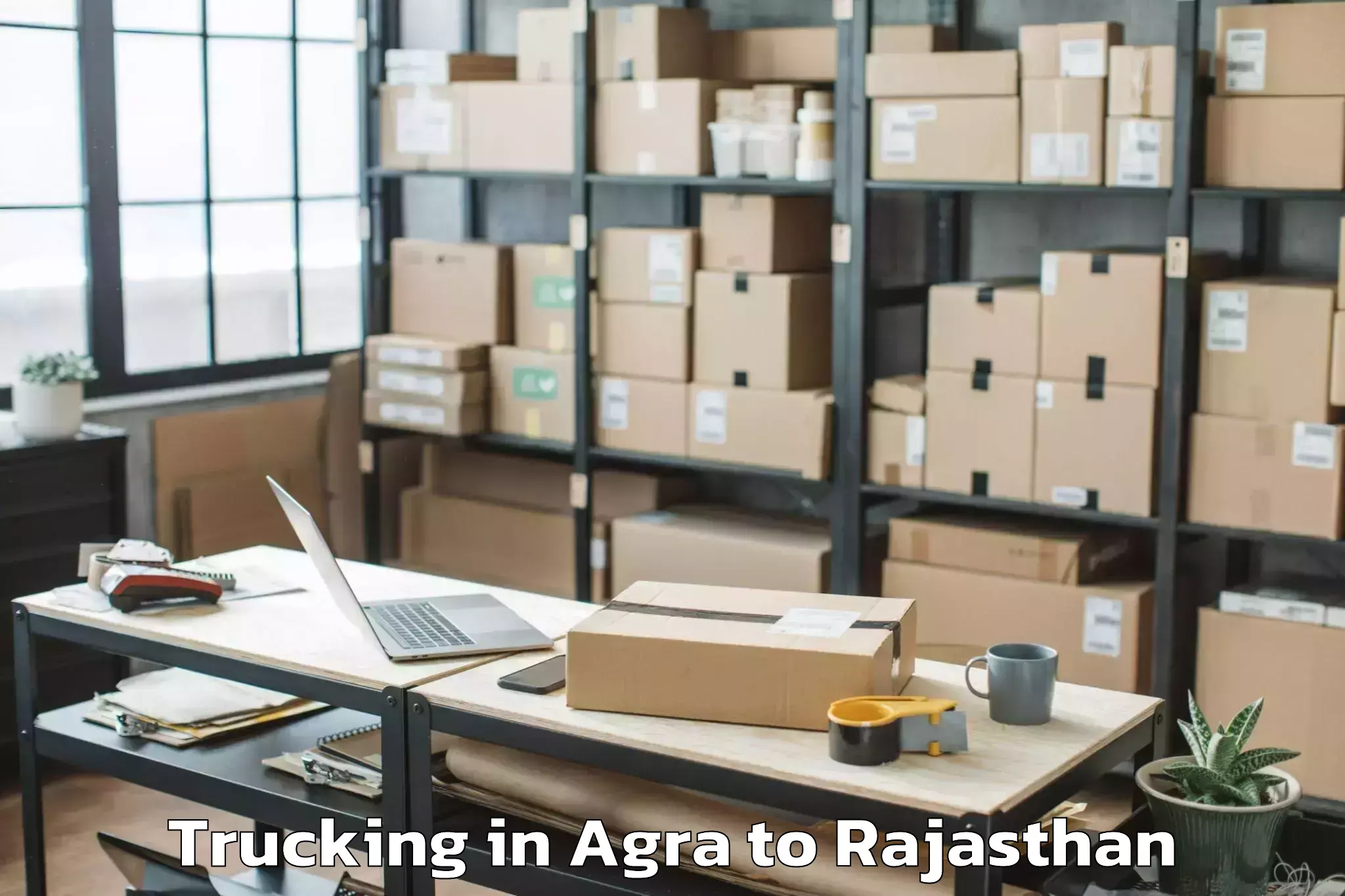 Book Agra to Pachpahar Trucking Online